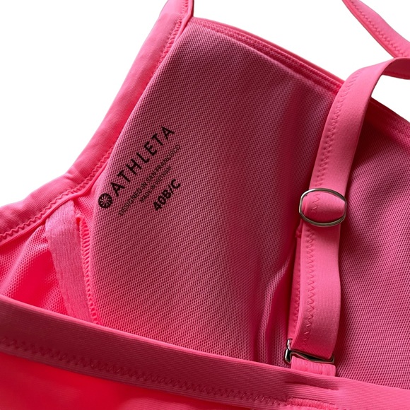 Athleta Pink Tankini Swim Top with Cups Size 40B/C - Picture 3 of 6